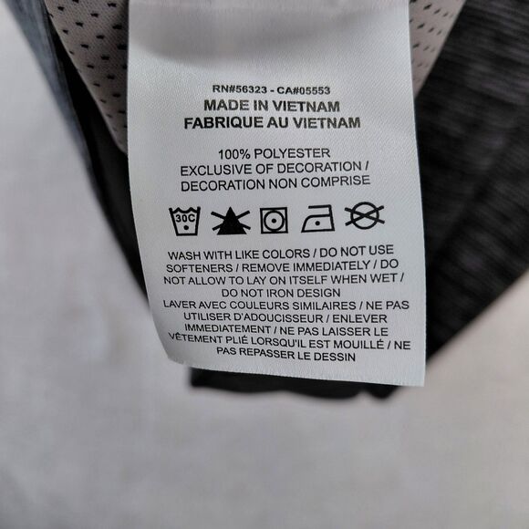 Nike Men Dri-FIT Victory Gray Heather Stripe 1/2 Zip Golf Pullover SZ XL CU9830 - Picture 9 of 12